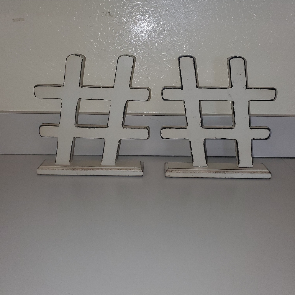 HashTag Symbol Decor - Picture 2 of 2